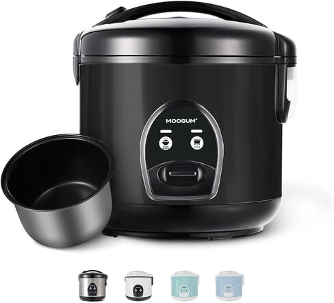 10-Cup Uncooked Rice Cooker & Food Steamer - Ceramic Coating Non-Toxic Inner Pot, One-Touch Multifunction for Rice/Sauté/Yogurt, Dishwasher Safe, 3-10 Family Size, Stainless Steel in Saudi Arabia