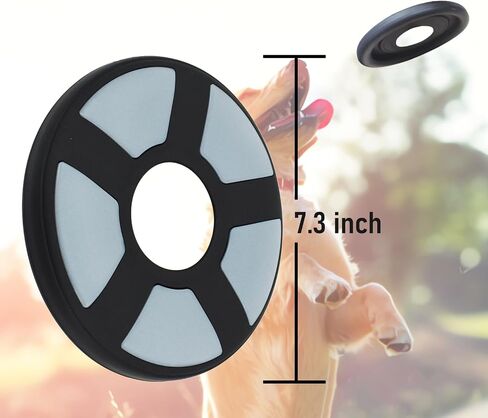 Senston Soft Dog Flying Discs Durability Silicone Pet Flying Disc for Dog 7.3 Inch Dog Toy Flying Disc Great for Beach and Park, Backyard etc in Saudi Arabia