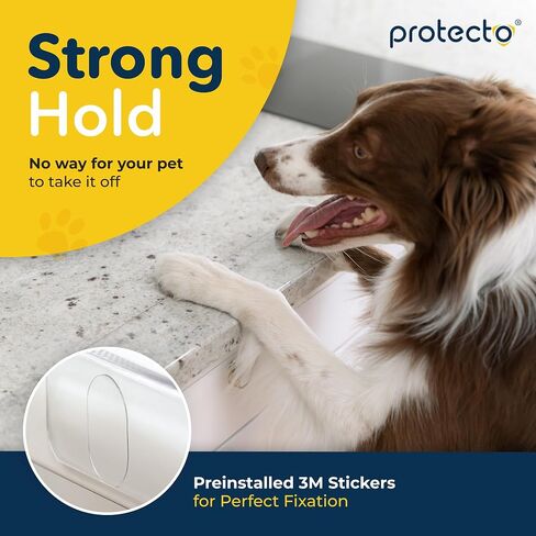 PROTECTO Window Sill Protector from Dogs - 29.5 x 5.1 Clear Window Guards from Cats Scratching, Chewing & Clawing | Keep Your Sills Smooth & Paws Safe | Ultra Strong Window Sill Cover Protection in Kuwait