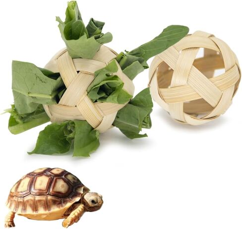Tortoise Treat Ball, Hay Feeder Ball for Small Animals, Foraging Toy for Turtle, Guinea Pig and Rabbit in Kuwait
