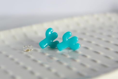 Saguaro Earrings Studs, Cactus Gifts From Arizona, Birthday Gift For Mom or Daughter (Green) in Saudi Arabia