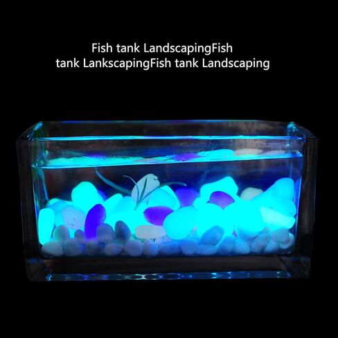 Luminous Pebble Stones,Colorful Glowing Pebbles,Glow in The Dark Rocks,100 Pieces,Mixd Color. in Saudi Arabia