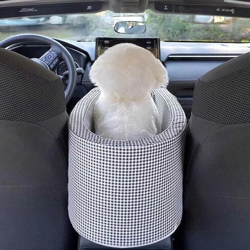 Waggle Portable Pet Nonslip Car Seat with Seat Belt (Grey, Free Size) in Saudi Arabia