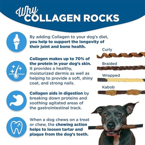 Best Bully Sticks All Natural Dog Chews - 6 Inch Beef Wrapped Beef Collagen Sticks - USA Baked & Packed - Highly Digestible, Limited Ingredient, Rawhide Alternative Dog Chew - 10 Pack in Kuwait