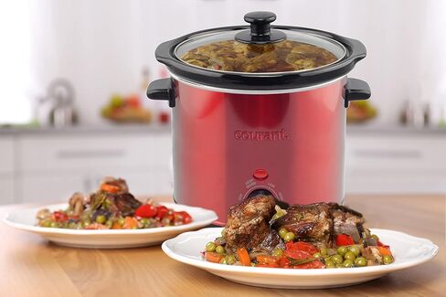 Courant Mini Slow Cooker Crock, with Easy Options 1.6 Quart Dishwasher Safe Pot, Stainless Steel in Saudi Arabia