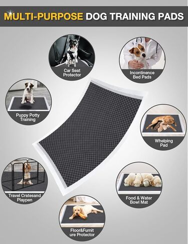 Dono Dog Pee Pads Extra Large -24" x 36", Odor-Control Charcoal Pee Pads for dogs, 6-Layer Leak-Proof & Quick Dry Dog Training Pads, Super Absorbent with Activated Charcoal Dog Pads in Kuwait