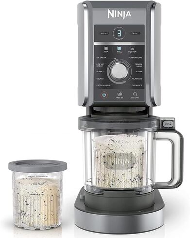 Ninja NC501 CREAMi Deluxe 11-in-1 XL Ice Cream Maker Silver (Renewed) Bundle with 2 YR CPS Enhanced Protection Pack in Saudi Arabia