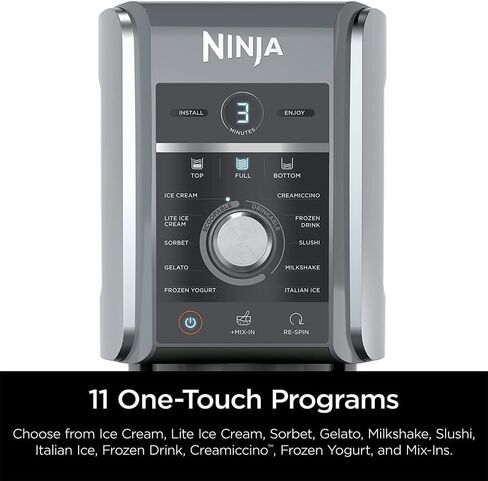 Ninja NC501 CREAMi Deluxe 11-in-1 XL Ice Cream Maker Silver (Renewed) Bundle with 2 YR CPS Enhanced Protection Pack in Saudi Arabia