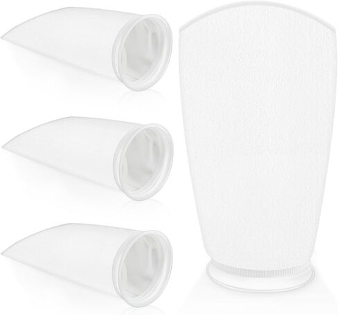 4 عبوات من جوارب مرشح حلقي مقاس 7 بوصات، أكياس فلتر حوض السمك للمياه المالحة، ملحقات مرشح حوض السمك الصغير لخزان الأسماك للمياه المالحة 200 ميكرومتر لمرشح خزان أسماك المياه العذبة في المياه المالحة in Kuwait