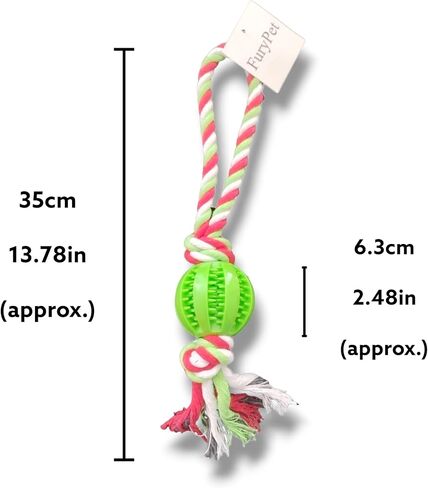 Dog Toys, Treat Dispensers, Rope Ball Dog Toy, Dog Yard Toys, Ball on Rope Dog Toy, Best Outdoor Toys for Dogs, Puppy Teething Chew Toy, Puppy Teething Toy Small and Medium Breeds(Pink) in Saudi Arabia