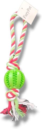 Dog Toys, Treat Dispensers, Rope Ball Dog Toy, Dog Yard Toys, Ball on Rope Dog Toy, Best Outdoor Toys for Dogs, Puppy Teething Chew Toy, Puppy Teething Toy Small and Medium Breeds(Pink) in Saudi Arabia