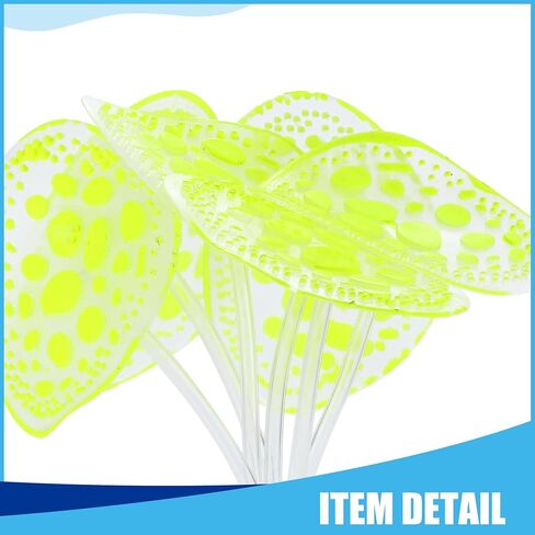 Soft Silicone Glowing Simulation Coral, Fluorescence Aquatic Artificial Water Plants for Aquarium (Yellow) in Saudi Arabia