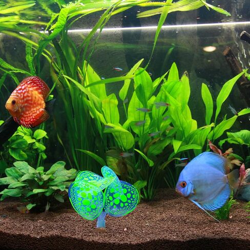 Soft Silicone Glowing Simulation Coral, Fluorescence Aquatic Artificial Water Plants for Aquarium (Yellow) in Saudi Arabia