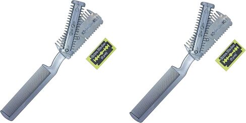 شركة الصناعات المعتمدة مجموعة أدوات تشذيب شعر الحيوانات الأليفة 2 في 1 من إيسنشيالز، قطعتين ومشط in Kuwait