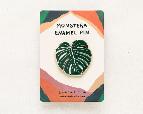 دبوس المينا Monstera - دبوس طية صدر السترة - شارة in Kuwait