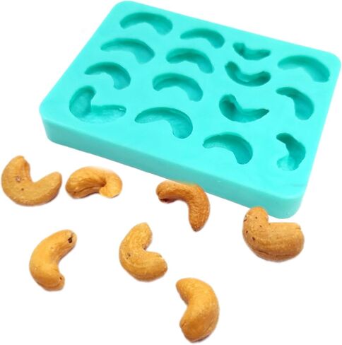 Pecan silicone mold, Multi cavity pecan silicone molds wax melts molds, Realistic pecans silicone mold NS015 in Saudi Arabia