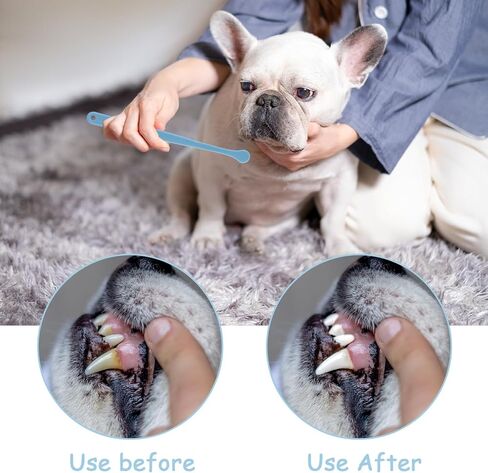 2 Packs Toothbrush for Small Dog, Soft Toothbrush Puppy Toothbrush Cat Dental Toothbrush Portable Travel Teeth Cleaning Kit for Puppy, Kitten, Small Dog and Cat (2) in Saudi Arabia