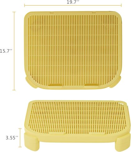 Elevated Plastic Cat Litter Mat - Effective Litter Collection, Easy-Clean Flip Design, Traps Litter from Cat Litter Box in Saudi Arabia