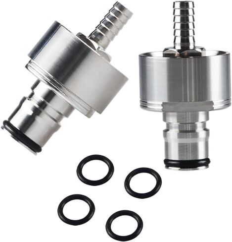 PET Bottles Beer Carbonation Cap 2 PCS - Counter Pressure Bottle Filling with 5/16" Barb Carbonation Beer Soda Water Brewed Beer, Fits Most Soft Drink PET Bottles by PERA in Saudi Arabia