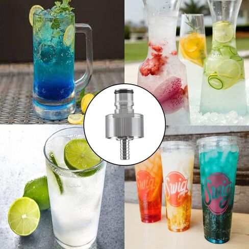 PET Bottles Beer Carbonation Cap 2 PCS - Counter Pressure Bottle Filling with 5/16" Barb Carbonation Beer Soda Water Brewed Beer, Fits Most Soft Drink PET Bottles by PERA in Saudi Arabia