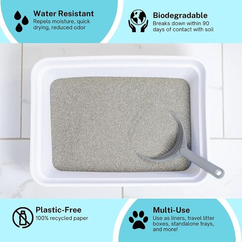 8-Pack Disposable Litter Boxes for Cats | Size Large | Durable and Water Resistant in Saudi Arabia