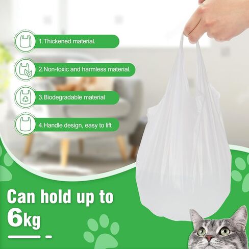 120 قطعة من بطانات صندوق فضلات القطط المتوافقة مع أوعية نفايات LitterMaid الأولى والثانية، وأكياس فضلات القطط المتوافقة مع أوعية نفايات الطبيعة المعجزة، وأكياس صندوق فضلات القطط ذاتية التنظيف بمقابض in Kuwait