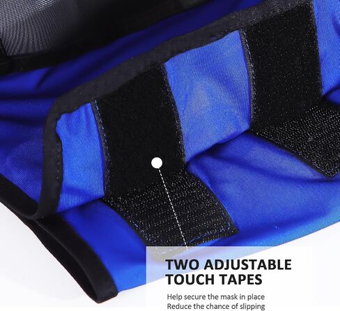 Horse Fly Mask Large Space Fly Mask Breathable UV Protection Equine Mask with Reflective Features on Ears Royal Blue L in Saudi Arabia