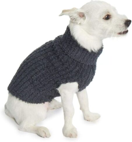 Barefoot Dreams CozyChic Ribbed Pet Sweater, Dog Clothes- Slate Blue in Saudi Arabia