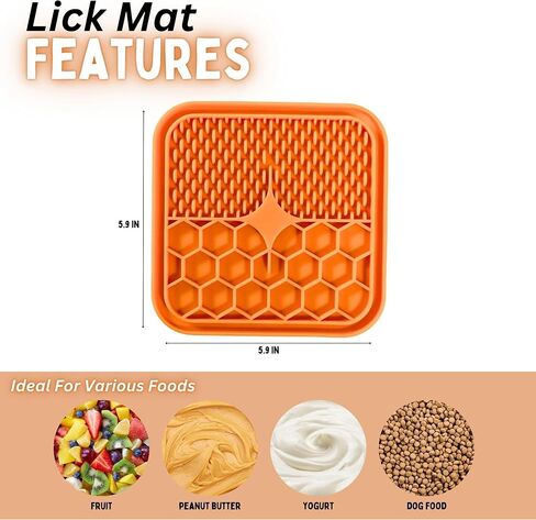 Snuffle Mat for Dogs with Lick Mat and Plush Dog Toy - Enrichment Treat Dog Sniffing Mat for Boredom - Interactive Dog Puzzle Toys Snuffle Mats for Slow Feeding, Nosework, Mental Stimulation in Saudi Arabia
