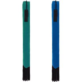 OLYCRAFT 2Pcs Horse Tail Bag with Fringe 27.5x2.9 Inch Waterproof Horse Tail Bags 4mm Thick Guard Tail Bag Stretchy Tail Bag for Equestrian Horses Accessory Keep Tail Clean -Black and Red