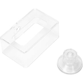 Fish Feeding Ring, Fish Feeding Acrylic Floating Fish Food Feeding Ring Fish Food Feeder Feeding Ring for Fish Aquarium with Suction(S) Automatic Feeders