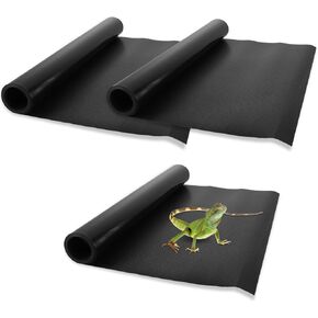 Bearded Dragon Tank Accessories, 3 Roll Reptile Carpet, 17 x 78 in Bearded Dragon Tank Flooring, Reptile Terrarium Carpet Substrate for Leopard Gecko, Lizard, Iguana, Snake, Tortoise