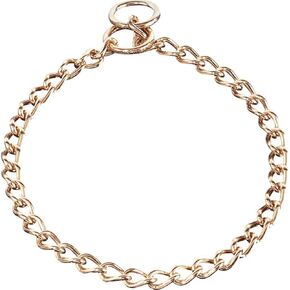 Herm Sprenger Curogan Choke Dog Training Chain Collar Hypoallergenic Nickel Free No-Pull Slip Collar for Small Medium Large Dogs for Easy Control Show Chain Collar Made in Germany (3mm x 26in (65cm))