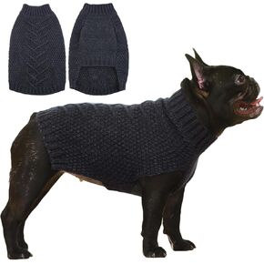 IECOii Extra Large Dog Sweater,XXXL Dog Sweater for Large Dogs Girl Boy,Xmas Dog Apparels Holiday Dog Sweater Large,Warm Dog Christmas Clothing Big Dog Sweaters for Labrador,Husky,Khaki-3XL