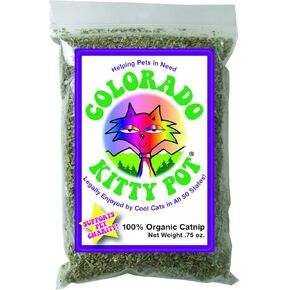 Organic Catnip in Food Grade, 3.5x5" Poly Bag with Hang Hole, 0.75 Oz.