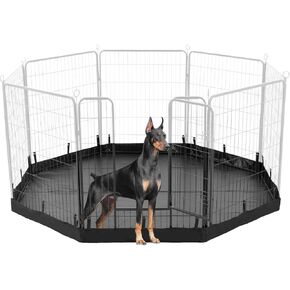 PJYuCien Dog Playpen Bottom Pad,Fits 32 Inch Width 8 Panels Regular Octagon Metal Exercise Pet Playpen,Black (Note:Playpen Not Included !!!)