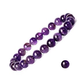 Natural Gemstones Purification Bracelets8 mm Healing Crystal Healing Stone Bracelet,Stress Relief Anxiety Yoga Bracelet,Emerald Bead Bracelet for Women Men Girls (8mm, Green Aventurine)