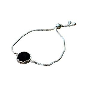 Bottled Up Designs Handmade Vintage Botanical Series Adjustable Slider Bracelet, Recycled Glass, Sterling Silver, Eco Friendly, Made in USA, Birthday Gifts, Mothers Day, Women (Red Beer Bottle)