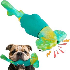 Dog Toys for Aggressive Chewers, Interactive Dog Chew Toys for Large Dogs, Indestructible Squeaky Dog Toys to Keep Them Busy, Tough Dog Toys for Medium/Large Breed Dogs (Green)