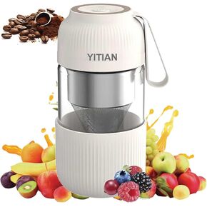 4 In 1 Portable Blender, Personal Size Blender for Shakes and Grind Coffee with 4 Ultra Sharp Blades, 10Oz Powerful Juicer, Mini Blender Cup for Office, Gym, Kitchen in Saudi Arabia