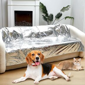 Pet Deterrent Mat to Keep Dogs Off Bed Couch and Furniture 72x56.3x0.04in Pain Free Couch Mat Non Electric Pet Repellent Mat Cats Dogs Couch Cover to Keep Pets Off Sofa Couch (Khaki)