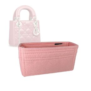 Bag Organizer for Dior Lady Dior Mini - Premium Felt Purse Handbag Insert Liner Shaper (Handmade) Soft Structure Support