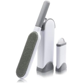 Pet Hair Remover Brush,Dog Hair Remover for Clothes - lint Remover Brush,Lint Brush Pet Hair Remover for Dogs, Cats & Puppies, Small Size (Gray)