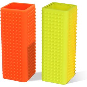 2pcs Pet Dog Cat Hair Remover, Pet Morning Block Brush,Hollow Silicone Cleaner Brush, Suitable for Pet,Interior, Furniture, Sofa