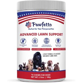 Advanced Lawn Support Supplement for Dogs, with Cranberry, Amino Acids, and Brewer’s Yeast, Easily Digestible, Chicken Liver Flavor, Perfect for Your Pampered Pet (70 Dog Chews)
