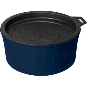 Gunner Dog Bowl with Spill-Proof Travel Lid- K9 Companion Food & Water Bowl, Lightweight Rust-Proof & Shock Resistant Stackable Bowl, Leak Resistant Nesting Lid,