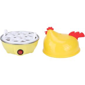 Chicken Shaped Electric Egg Boiler, Safe and Reliable Rapid Auto Shut Off Egg Boiler with Measuring Cup for Breakfast