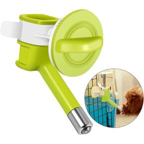 Pet Water Dispenser, Hanging Dog Crate Water Bottle Dispenser Leakproof Auto Feeding Water Bottle for Pets Dogs Cats (Pink)