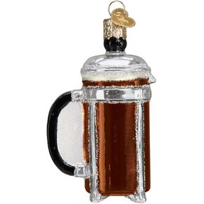 Old World Christmas French Coffee Press Ornament, Multi