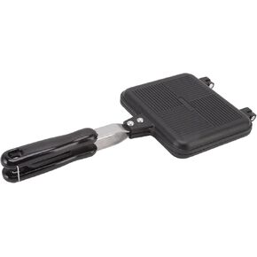 Tissting 13.8x5.9in Sandwich Maker Multi purpose Sandwich Pan Double Sided Frying Pan Aluminium Alloy Panini Press Grill,Waffle Maker,for Making Breakfast Sandwiches Grilled Cheese Bacon Steak